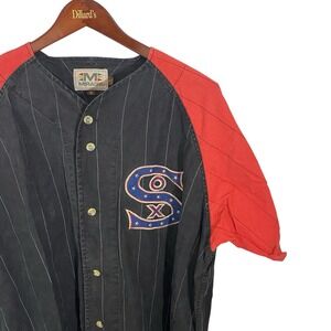 VTG Mirage Chicago White Sox Baseball Jersey Cooperstown‎ Pinstripe XL